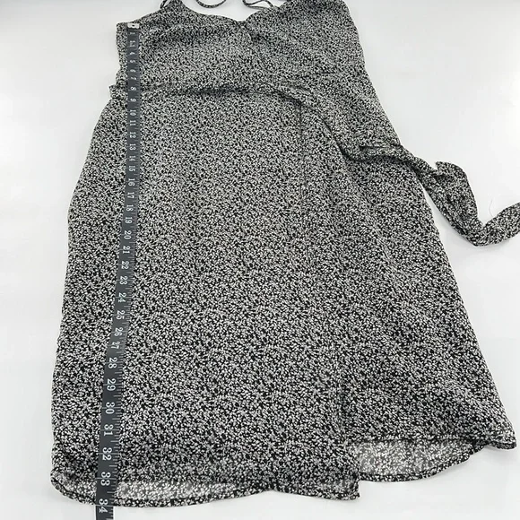 Abercrombie & Fitch Charcoal Floral Midi Dress - Picture 8 of 10